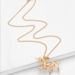 Unicorn pendent necklace.